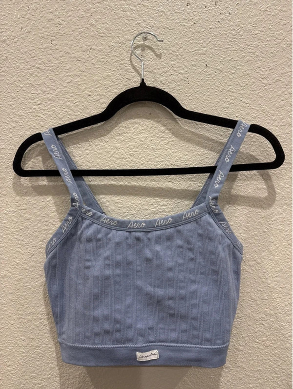Aéropostale Ribbed Seamless Cropped Tank Top Medium